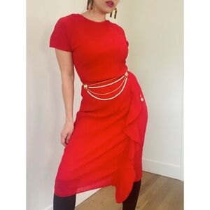 ZARA RED DRESS NWT